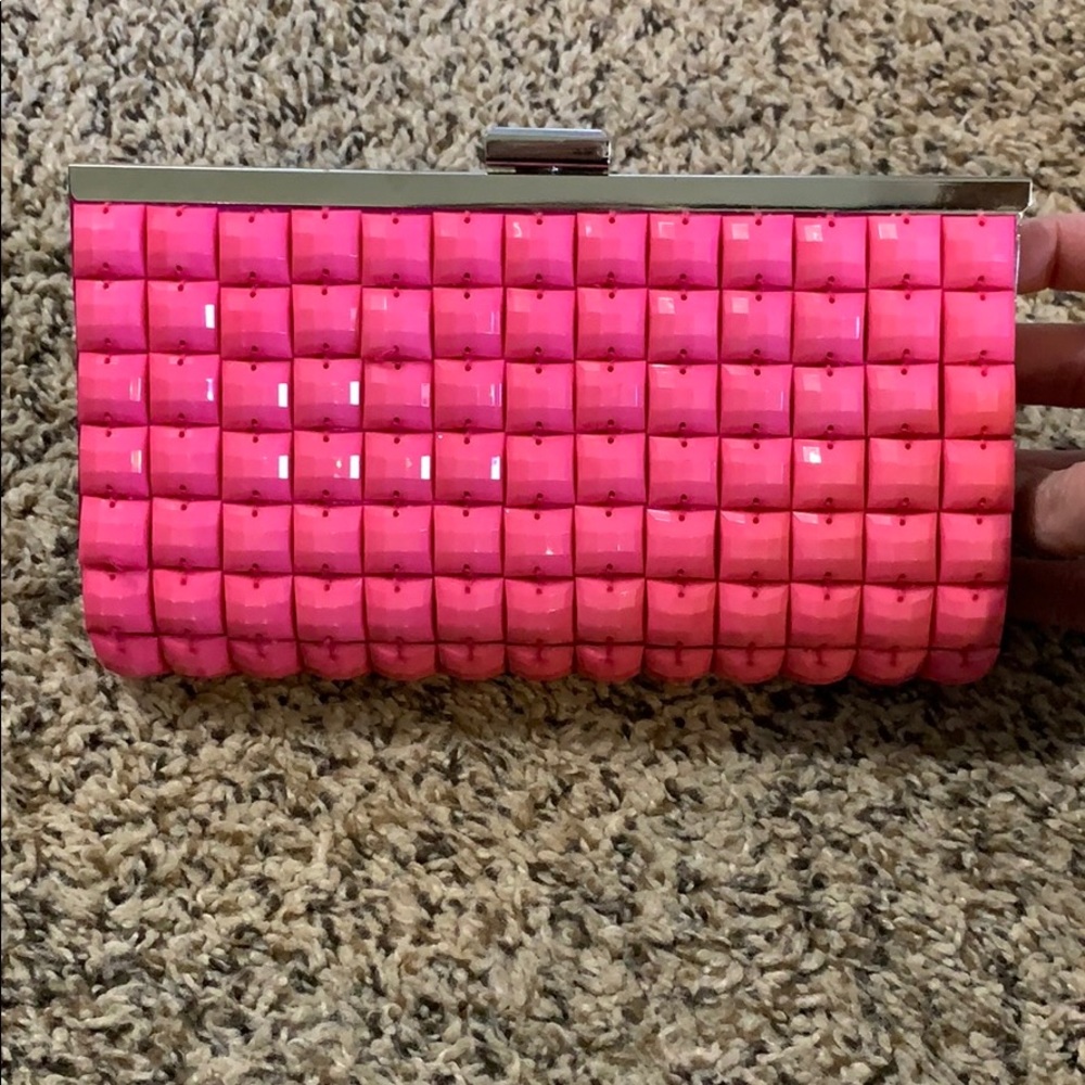 Adorable hot pink clutch
